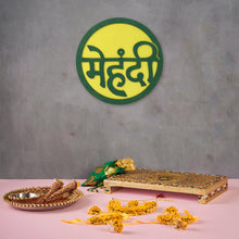 Mehndi Ceremony Wall Hanging / Backdrop Sign Name Plate (1 Pc)