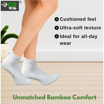 Generic 4_Pair Set Unisex Casual Bamboo Cotton Printed Ankle Length Socks (Multicolor)