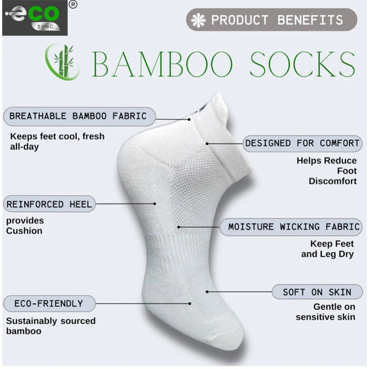 Generic 4_Pair Set Unisex Casual Bamboo Cotton Printed Ankle Length Socks (Multicolor)