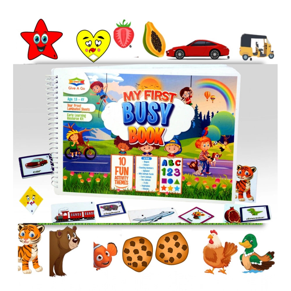 Generic My First Busy Book – Fun And Educational Activity Kit for Kids (2-4 Years, Multicolor)