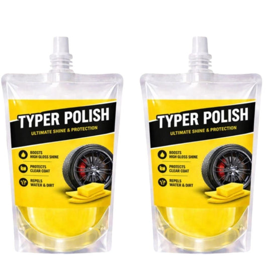 Generic Pack of 2 Ultra Tyre Shine &amp; Polish Liquid Pouches 100 ML