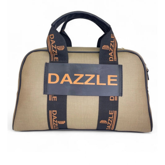Generic Women's Polyurethane Textured Duffle Bag with Adjustable & Removable Strap (Olive Green)