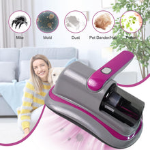 Powerful Suction Portable Handheld Vacuum Cleaner - Low Noise Vacuum Cleaner for Bed - Cordless Vacuum Cleaner for Car Seat Crevices Pillows, Mattresses, Sofas Wireless Anti Dust and Mite Cleaner