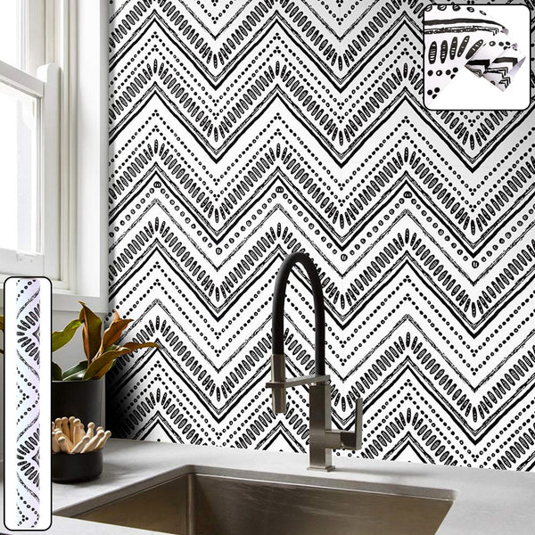 Waterproof Chevron Pattern Wall Sticker