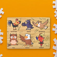Wooden Puzzle Learning Board for Kids - (1 Pc / Mix Design / random)