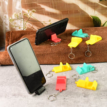 Plastic 2-in-1 Mobile Stand Keychain (9 Pc)