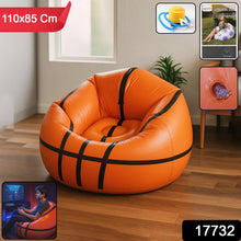 Foldable Sofa, Cartoon Style Inflatable Folding Chair, Ball Chair, Inflatable Sofa for Adults, Kids size (110cm x 85cm)